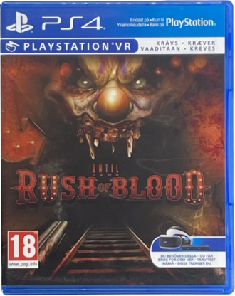 Until Dawn Rush of Blood PSVR Ps4