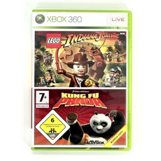 Lego Indiana Jones & Kung Fu Panda CIB Xbox 360