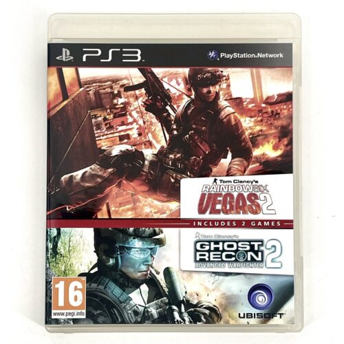 Tom Clancys Rainbox Vegas 2 Complete Edition & Tom Clancys Ghost Recon 2 Advanced Warfighter CIB Ps3