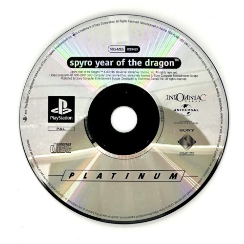 Spyro Year of the Dragon Platinum loose Ps1