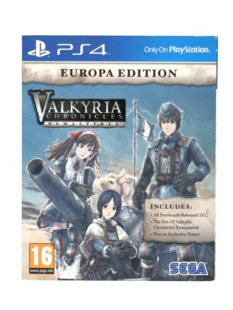 Valkyria Chronicles Remastered Europa Edition Ps4