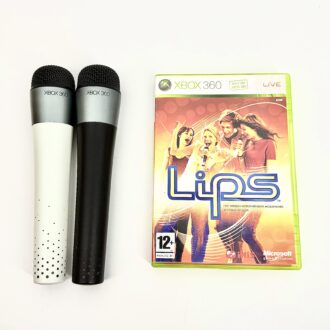 Mikrofonit ja Lips peli Xbox 360